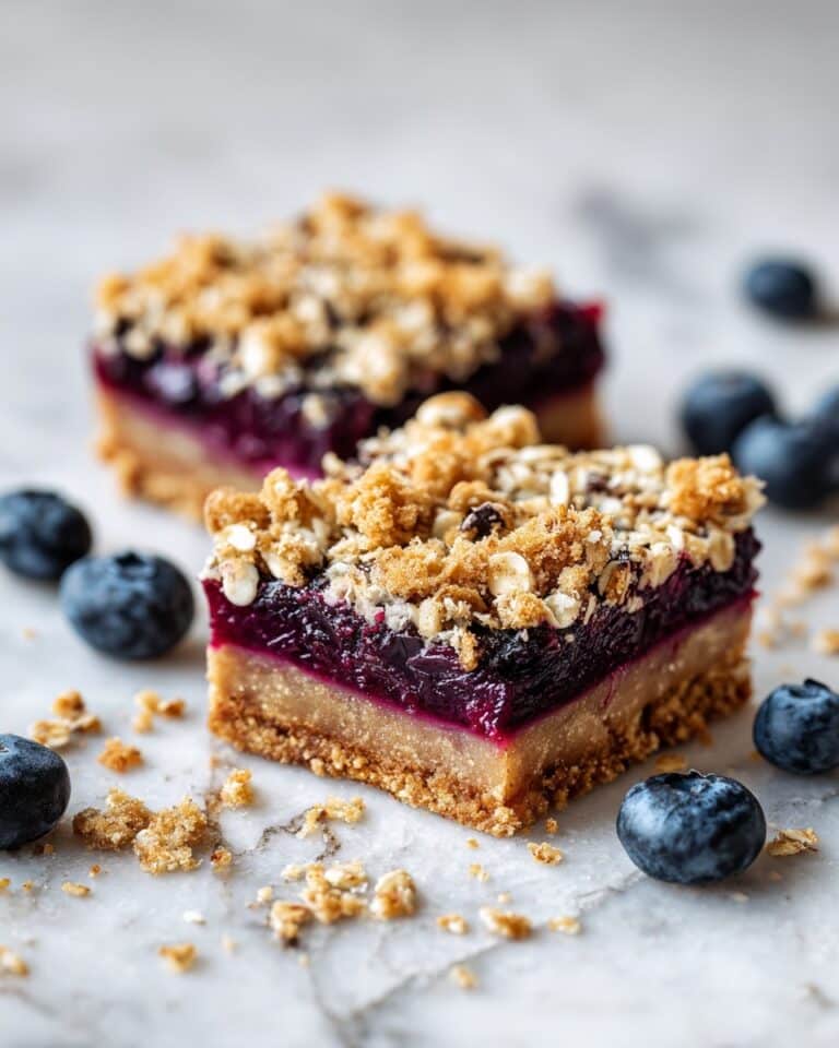 Healthy Blueberry Crumble Bars Recipe