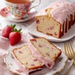 Strawberry Bread with Fresh Fruit and Sweet Glaze Recipe