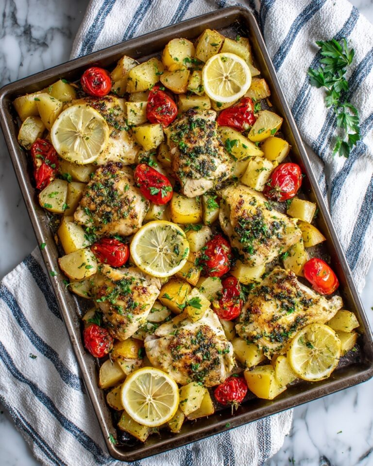 Dump-and-Bake Mediterranean Chicken and Potatoes Recipe