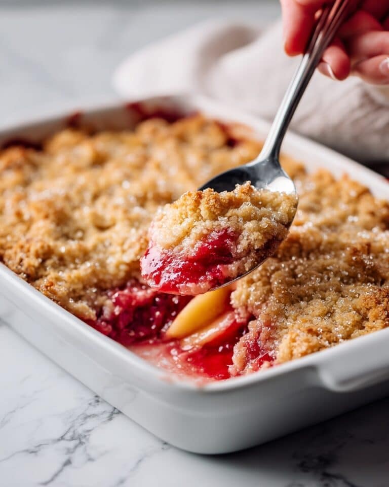 Easy Strawberry Peach Cobbler Recipe