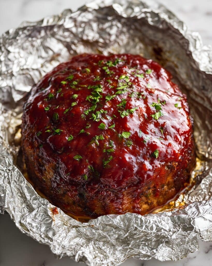 Crockpot Meatloaf with Ketchup Brown Sugar Glaze Recipe