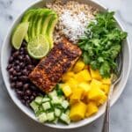 Tropical Cajun Salmon Meal Prep Bowls Recipe