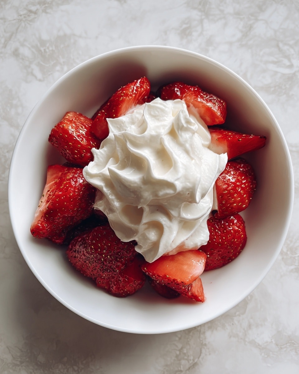 A clear glass bowl sits on a white marbled surface, filled halfway with thick, smooth white whipped cream that shows soft peaks and swirls. Inside the bowl, two metal mixer beaters coated in the creamy mixture rest, partially immersed, hinting at the recent whipping action. The texture is fluffy and dense, with the edges of the bowl lined with creamy streaks where the mixture has been pushed around. Photo taken with an iphone --ar 4:5 --v 7