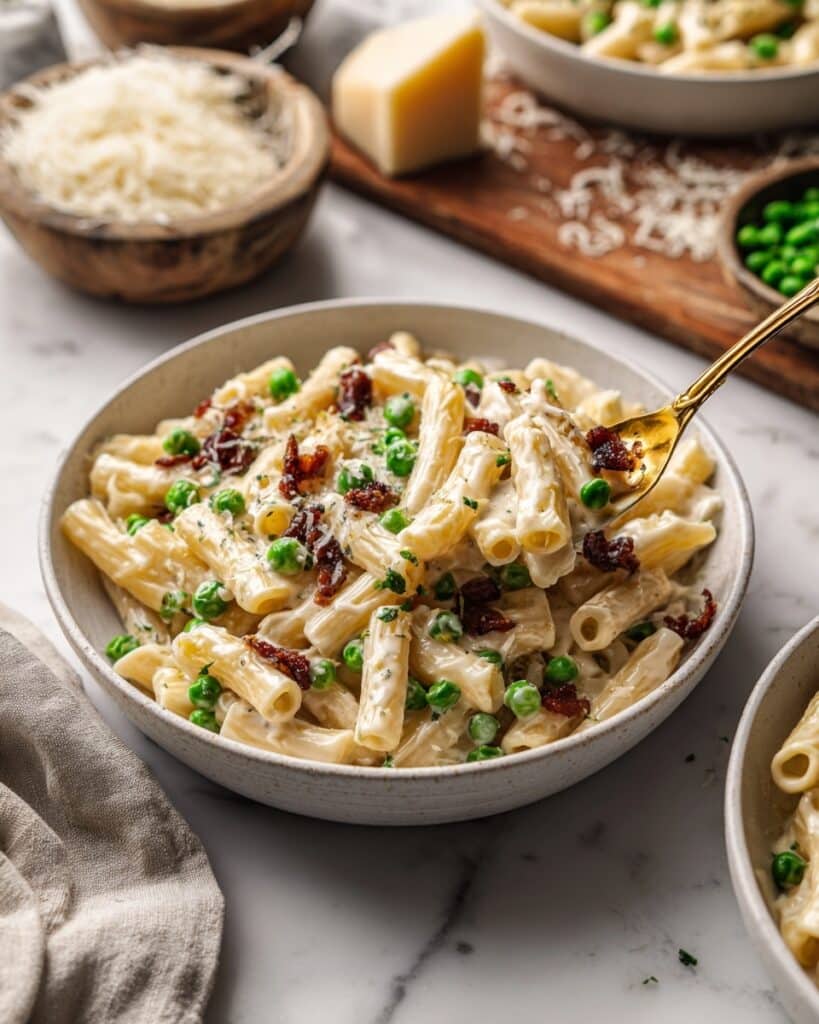 Bacon Pea Pasta Recipe