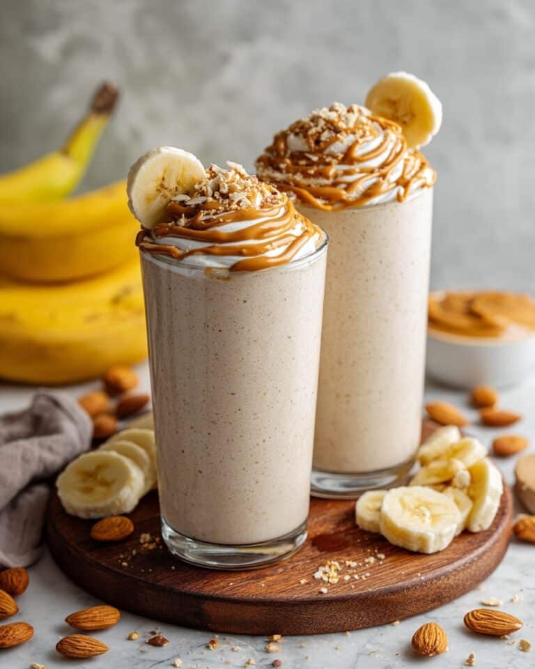 Creamy Banana Almond Butter Smoothie Recipe