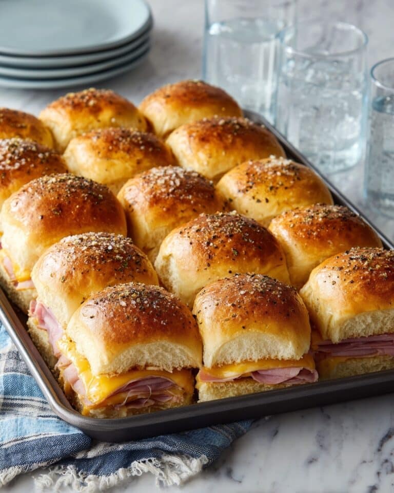 Ham and Swiss Cheese Hawaiian Slider Sandwiches Recipe