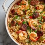 Hearty Baked Chicken and Shrimp Jambalaya Recipe