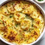 Creamy Scalloped Potatoes with Onion and Garlic Recipe