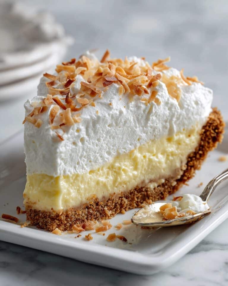 Creamy Coconut Cream Pie with Toasted Shredded Coconut Recipe