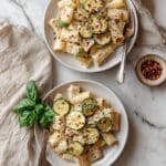 Lemon Pepper Pasta with Zucchini and Coconut Milk Recipe
