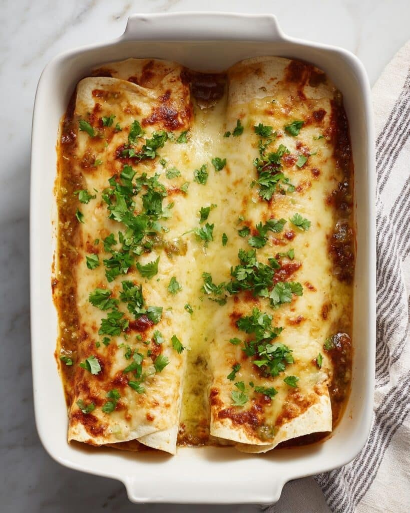Green Chili Chicken Enchiladas Recipe