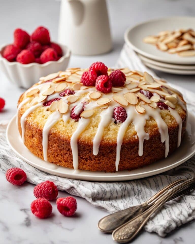 Raspberry Almond Cake Recipe