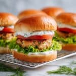 Salmon Burgers with Herb Yogurt Sauce Recipe