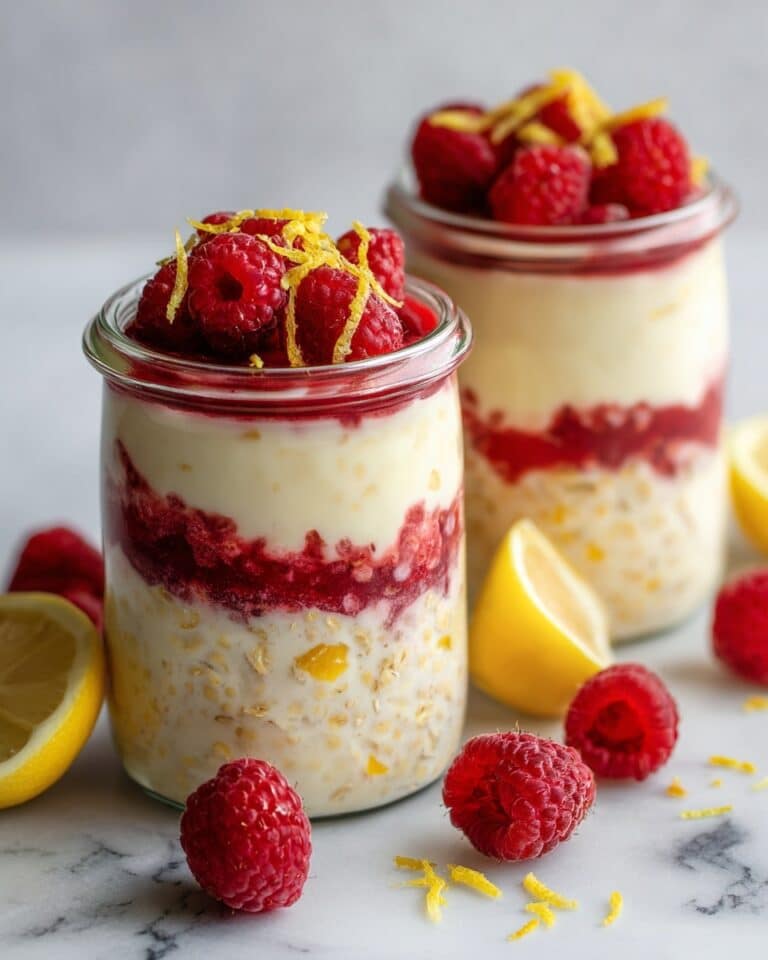 Raspberry Lemon Overnight Oats Recipe