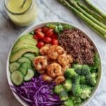 Grilled Shrimp Salad with Vegetables and Lemon Vinaigrette Recipe