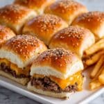 Cheddar Cheeseburger Sliders with Everything Bagel Seasoning Recipe