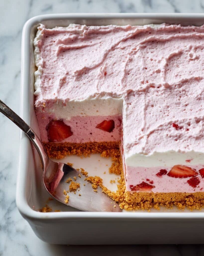 Strawberry Woolworth Icebox Cheesecake Recipe