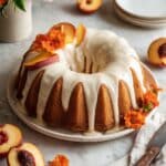 Peach Bundt Cake with Brown Butter Icing Recipe
