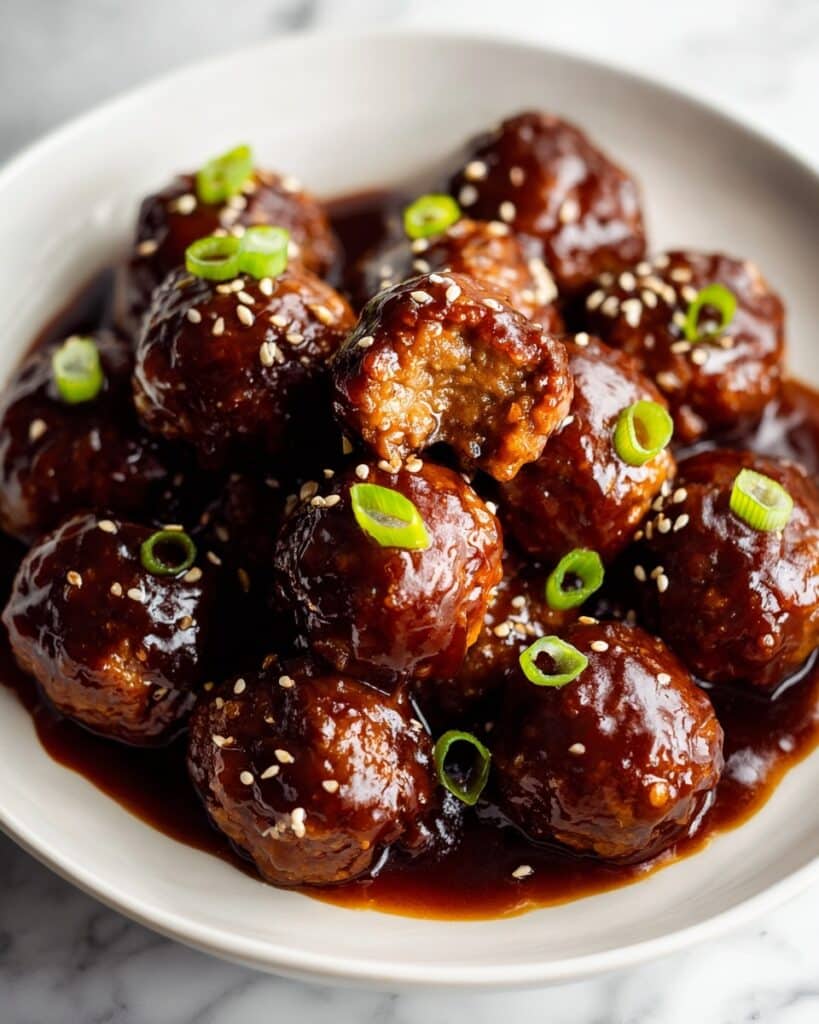 Hoisin Glazed Pork Meatballs Recipe