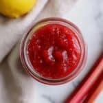 Stewed Rhubarb with Cinnamon and Lemon Juice Recipe