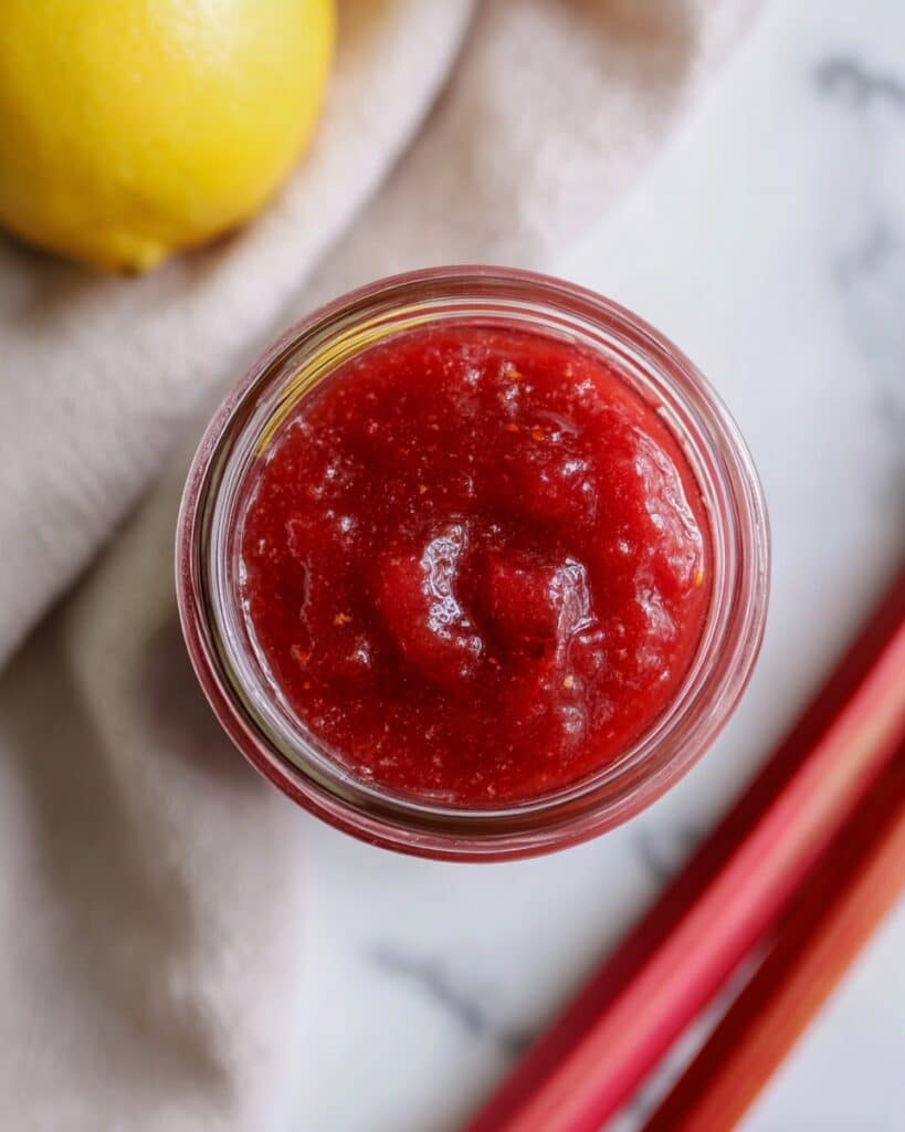 Stewed Rhubarb with Cinnamon and Lemon Juice Recipe