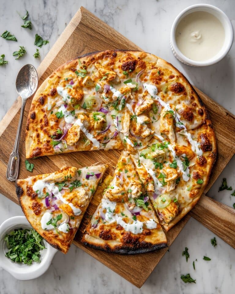 Buffalo Chicken Flatbread Recipe