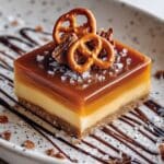 Caramel Pretzel Cookie Bars Recipe