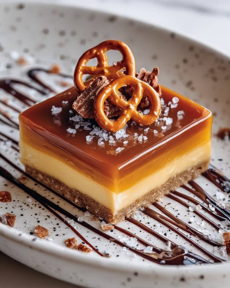 Caramel Pretzel Cookie Bars Recipe