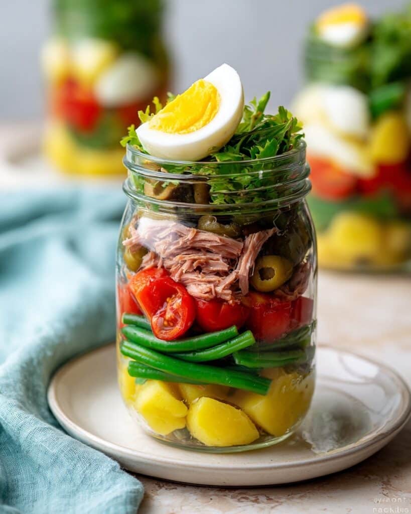 Nicoise Mason Jar Salad Recipe