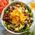 Taco Fiesta Salad in Crispy Tortilla Bowls Recipe
