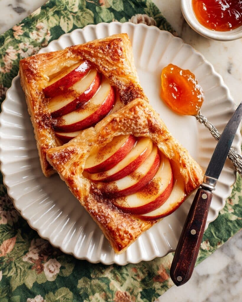 Apple Tart with Puff Pastry and Cinnamon Recipe