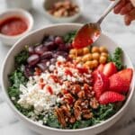 Strawberry Kale Salad with Raspberry Vinaigrette Recipe