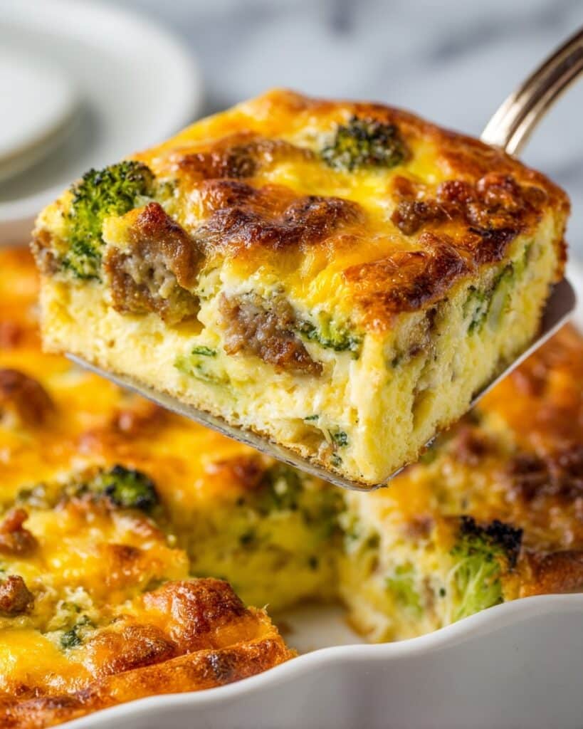Broccoli Breakfast Bars (Low Carb) Recipe