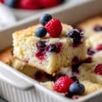 Crackly Sugar-Topped Summer Berry Cake Recipe