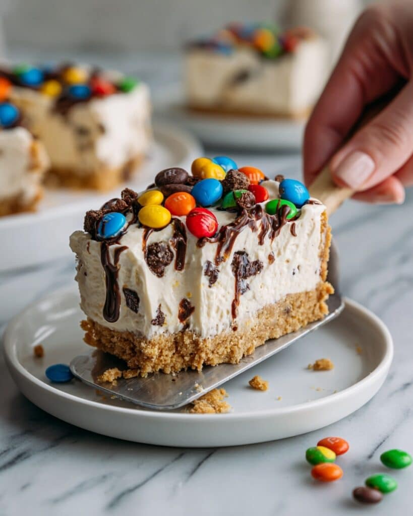 No Bake Monster Cookie Dough Cheesecake Recipe