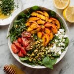Grilled Peach and Burrata Salad Recipe