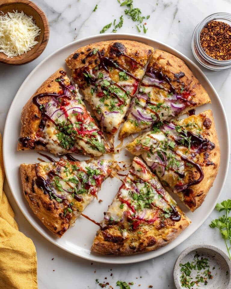 Easy BBQ Chicken Flatbread Recipe