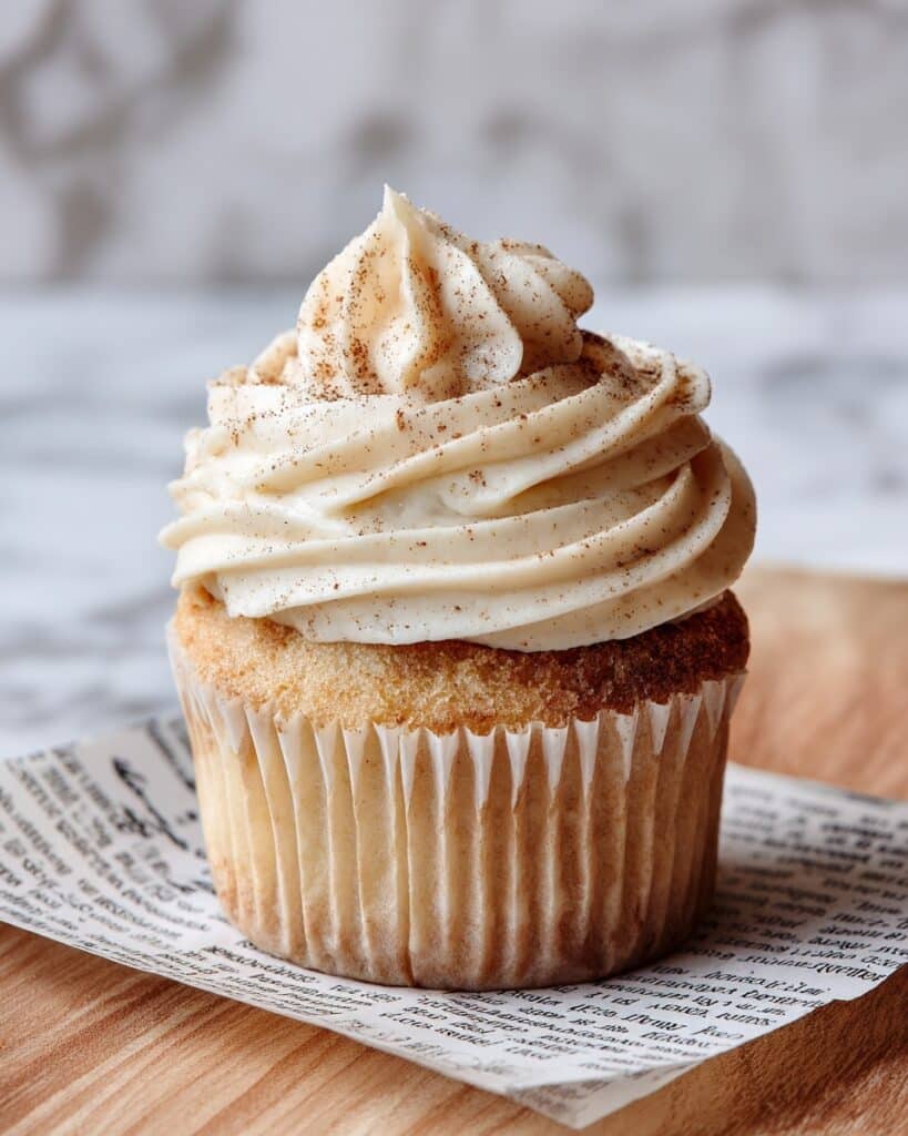 Apple Cider Cupcakes with Spiced Buttercream Frosting Recipe