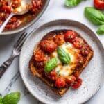 Seared Tofu with Jammy Tomatoes and Basil Recipe