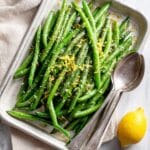 One-Pan Lemon Green Beans with Garlic Recipe