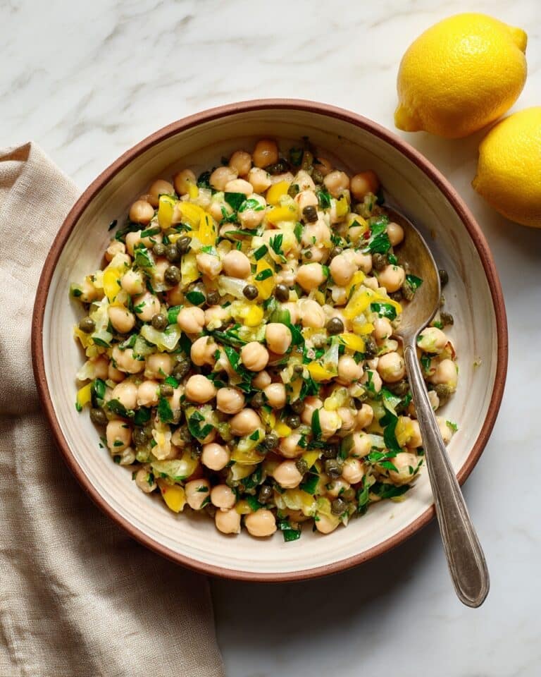 Dense Bean Salad with Quick Lemon Caper Dressing Recipe