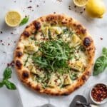 Lemon Artichoke Arugula Pizza Recipe