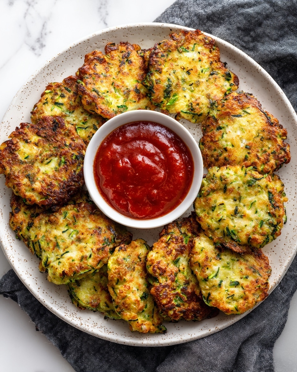 The image shows many golden-brown fried pieces shaped like small thighs or nuggets with visible green herbs inside them, arranged closely on a white plate with a few pieces of chopped parsley sprinkled around. To the right side of the plate, there is a small white scalloped bowl filled with smooth, thick red sauce. One fried piece is held by a woman's hand and dipped into the sauce. The plate sits on a white marbled surface. photo taken with an iphone --ar 4:5 --v 7