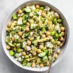 High Protein Edamame Artichoke Salad Recipe