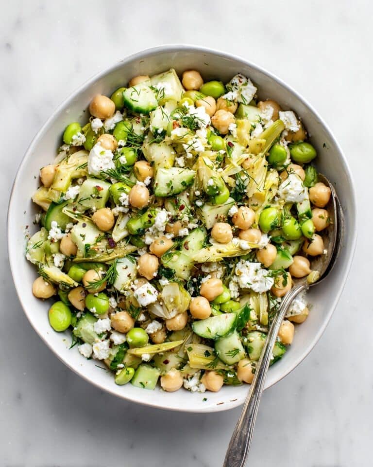 High Protein Edamame Artichoke Salad Recipe