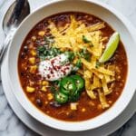 Creamy Lentil Tortilla Soup Recipe