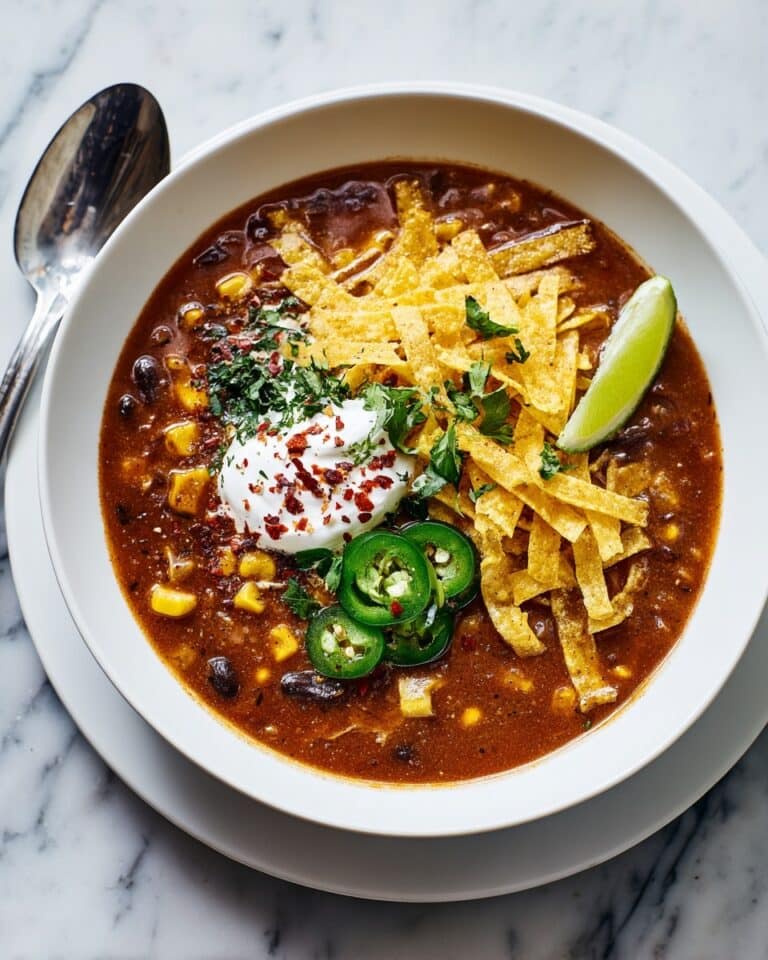 Creamy Lentil Tortilla Soup Recipe