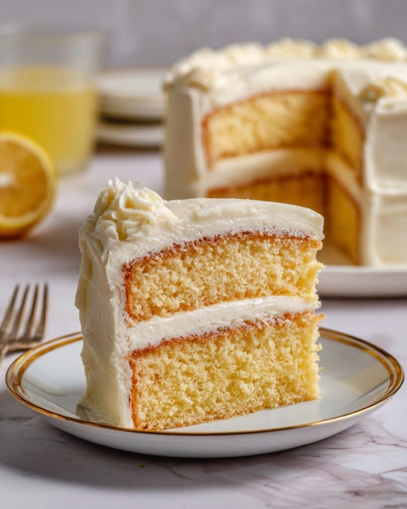 Vegan Lemon Cake With Lemon Cream Cheese Frosting Recipe