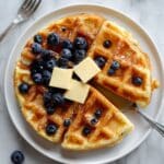 Banana Oatmeal Zucchini Blueberry Waffles Recipe