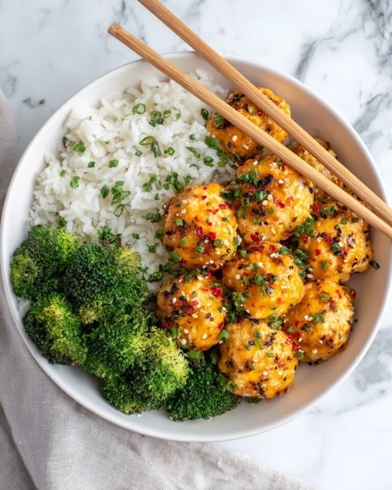 Orange Chicken Meatballs in Citrus Soy Glaze Recipe